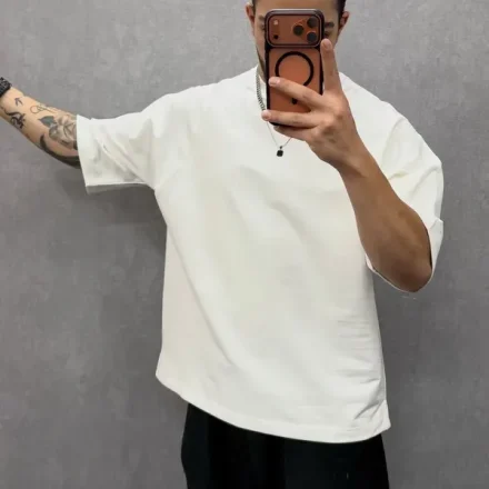 تيشرت أبيض سمر ميلتون – مقاس XL